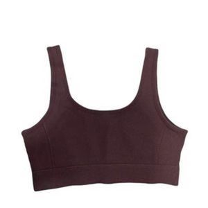 CK Performance Women's Thermal Scoop Neck Low Impact Bra Lrg- Purple